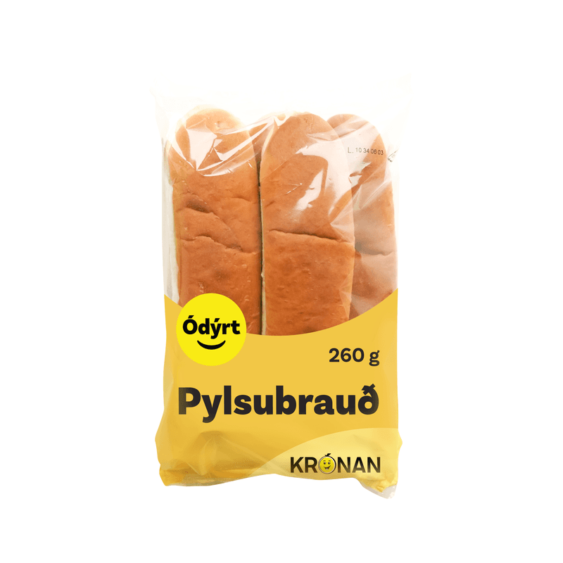 Ódýrt Hot Dog Buns 5-pack (260g)