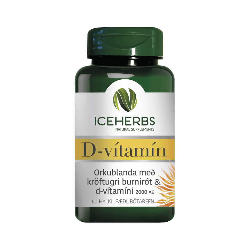 ICEHERBS Vitamin D & Butterbur Root (60 capsules)