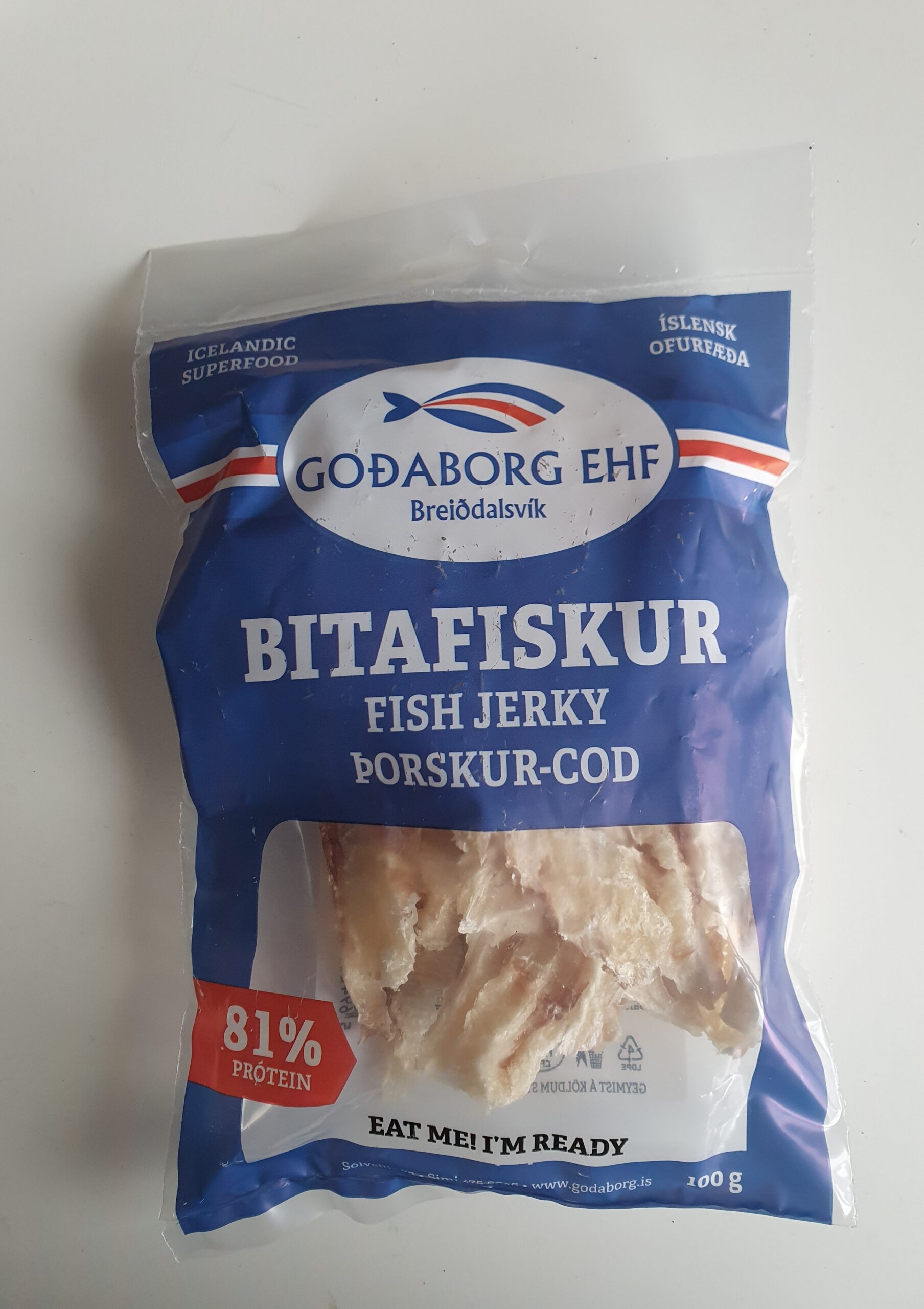 Fish Jerky - Cod (100g)