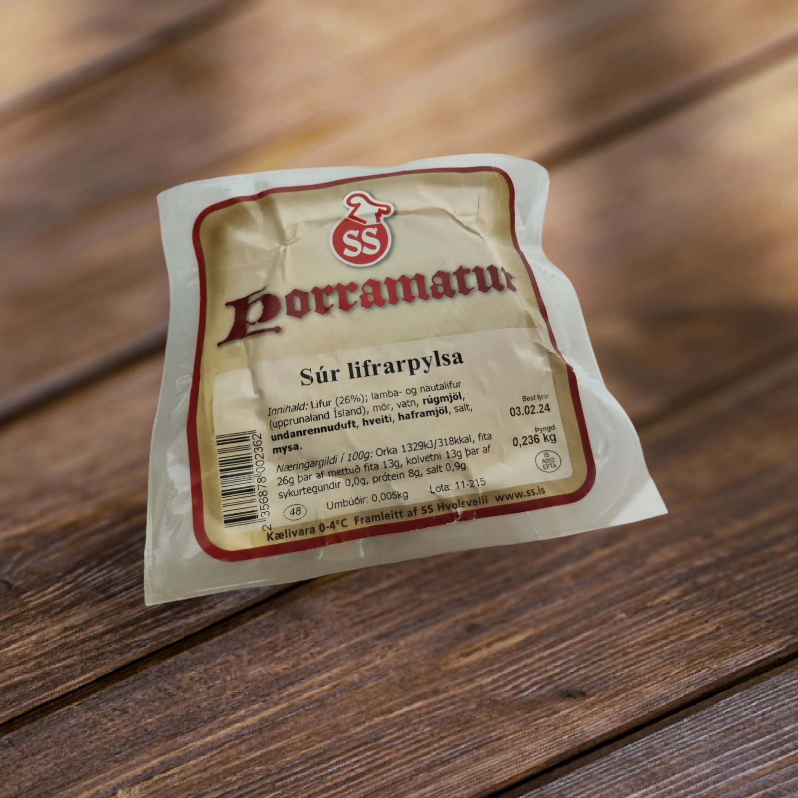 Súr Lifrarpylsa (200-300g)